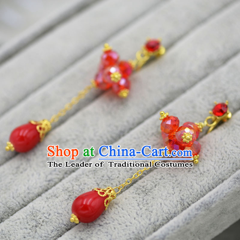 Chinese Ancient Style Hair Jewelry Accessories, Princess, Hanfu, Xiuhe Suit, Wedding Bride Earring for Women