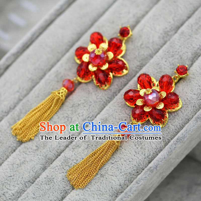 Chinese Ancient Style Hair Jewelry Accessories, Princess, Hanfu, Xiuhe Suit, Wedding Bride Earrings for Women