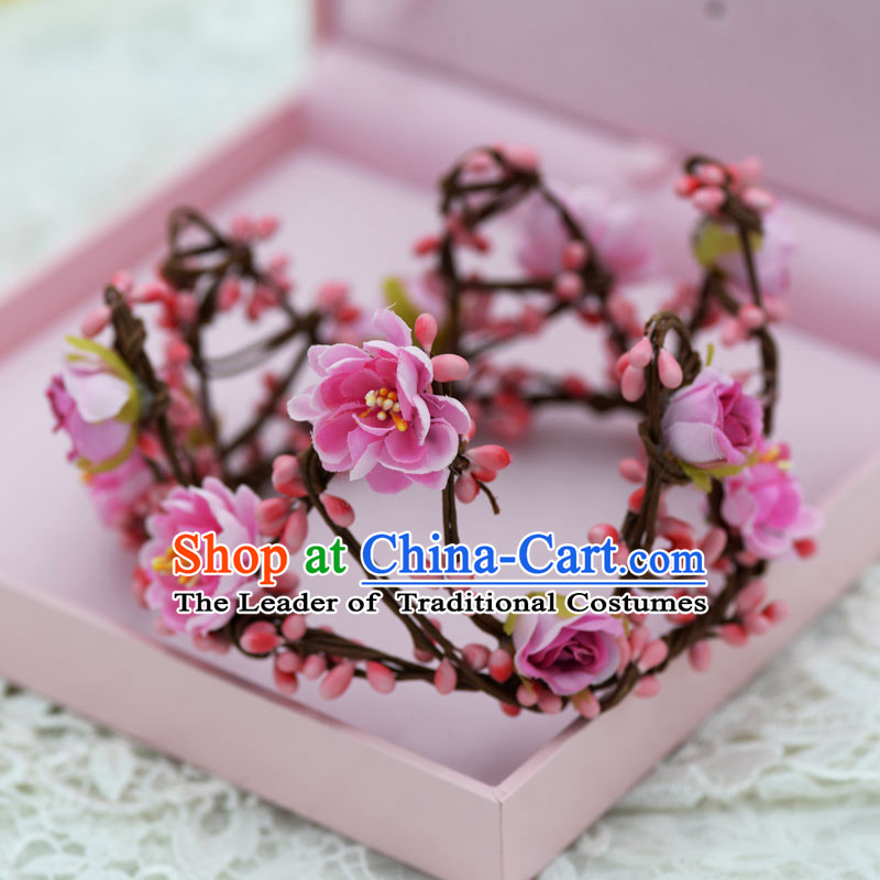 Traditional Jewelry Accessories, Princess Bride Royal Crown, Wedding Hair Accessories, Baroco Style Flower Headwear for Women