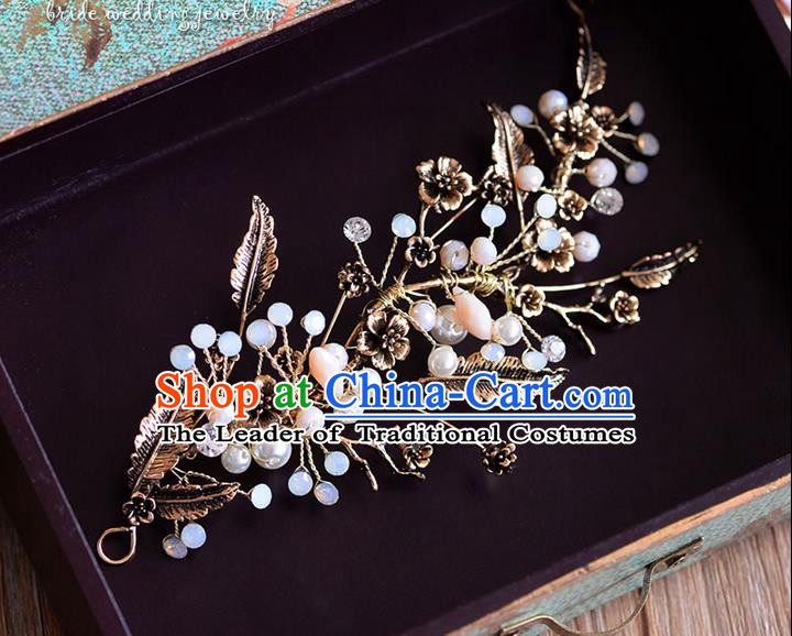 Traditional Jewelry Accessories, Princess Bride Wedding Hair Accessories, Baroco Style Headwear for Women