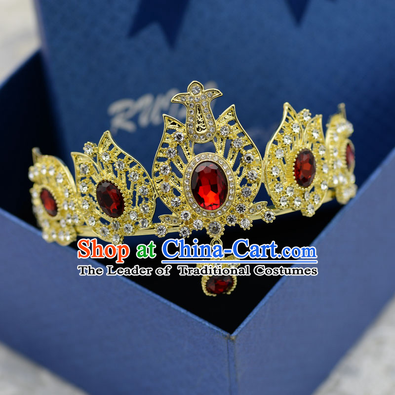 Traditional Jewelry Accessories, Princess Bride Royal Crown, Wedding Hair Accessories, Baroco Style Crystal Headwear for Women