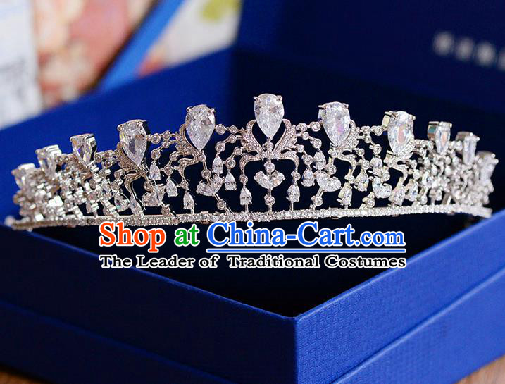 Traditional Jewelry Accessories, Palace Princess Bride Royal Crown, Wedding Hair Accessories, Baroco Style Crystal Headwear for Women