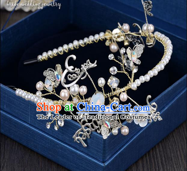 Traditional Jewelry Accessories, Princess Wedding Hair Accessories, Bride Wedding Hair Accessories, Baroco Style Crystal Headwear for Women