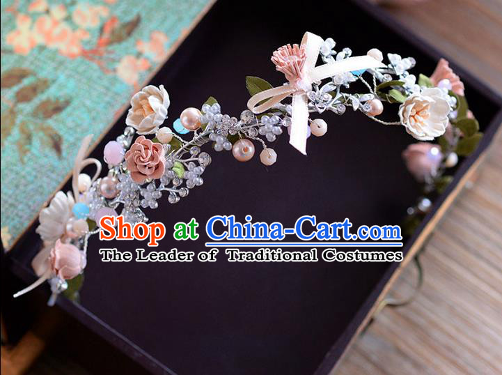 Traditional Jewelry Accessories, Princess Wedding Hair Accessories, Bride Wedding Hair Accessories, Baroco Style Pearl Headwear for Women