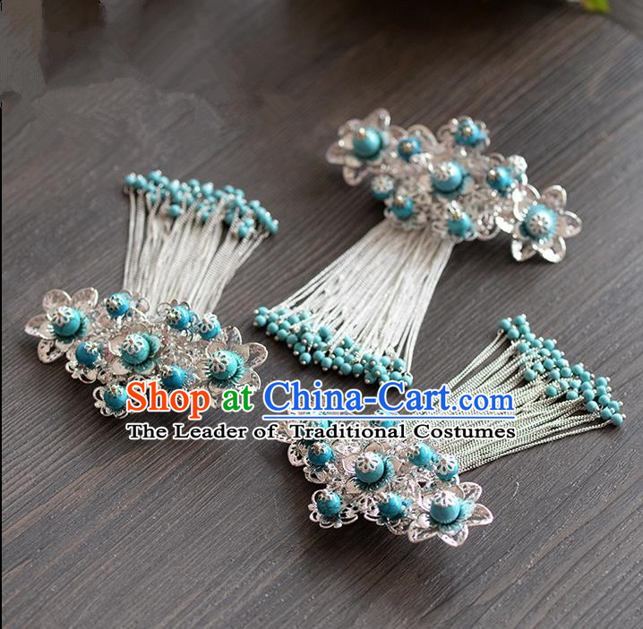 Chinese Ancient Style Hair Jewelry Accessories, Hairpins, Hanfu Xiuhe Suits Headwear, Traditional Headdress, Imperial Empress Handmade Hair Fascinators for Women