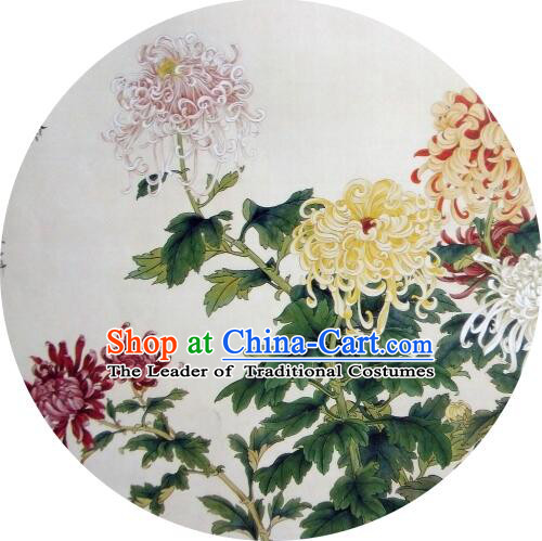 Oiled Paper Umbrella Chinese Classic Handmade Parasol Sunshade Chrysanthemum