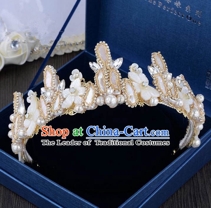 Traditional Jewelry Accessories, Palace Princess Bride Royal Crown, Engagement Royal Crown, Wedding Hair Accessories, Baroco Style Crystal Headwear for Women