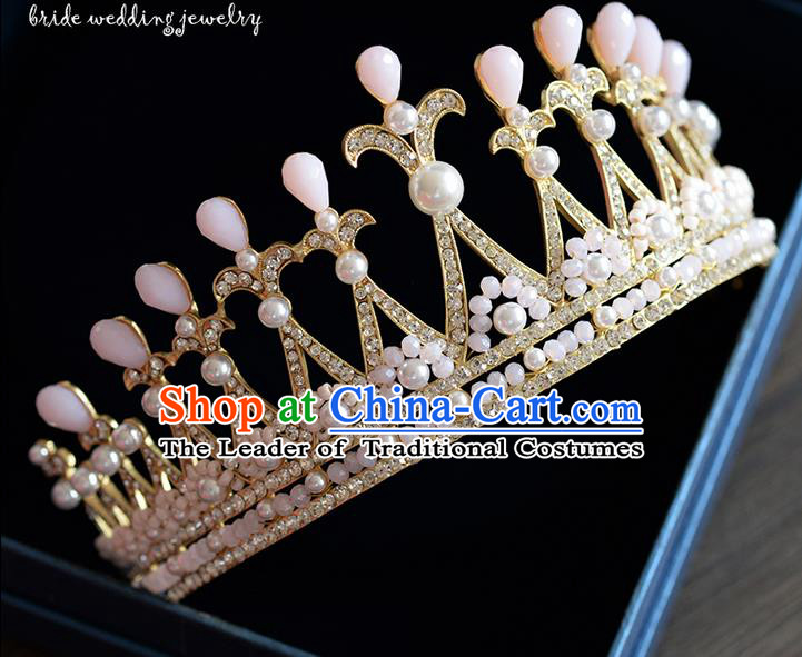 Traditional Jewelry Accessories, Palace Princess Bride Royal Crown, Imperial Royal Crown, Wedding Hair Accessories, Baroco Style Crystal Headwear for Women