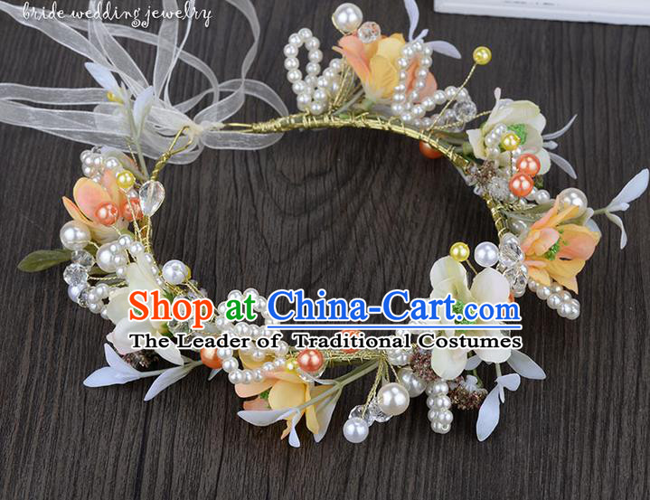 Traditional Jewelry Accessories, Princess Hair Accessories, Bride Wedding Hair Accessories, Headwear, Baroco Style Flowers Hair Claw for Women