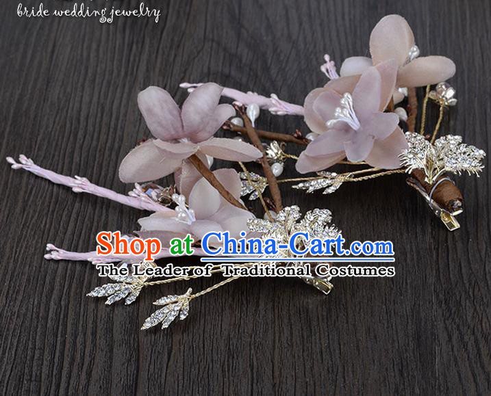 Traditional Jewelry Accessories, Princess Hair Accessories, Bride Wedding Hair Accessories, Headwear, Baroco Style Flowers Hair Claw for Women