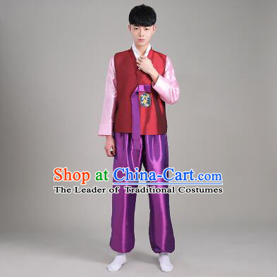 Korean Men Traditional Costumes Dancing Clothes Stage Costumes Korean Full Dress Formal Attire Ceremonial Dress  Dae Jang Geum High Quality