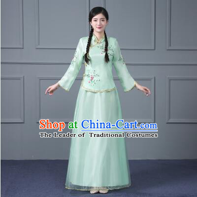 Chinese Traditional Clothes Min Guo Time Girl Women Clothing Nobel Lady