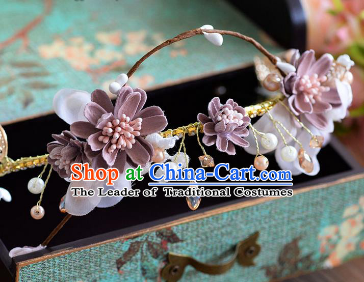 Traditional Jewelry Accessories, Princess Wedding Hair Accessories, Bride Wedding Hair Accessories, Headwear, Baroco Style Handmade Flowers Hair Claw for Women