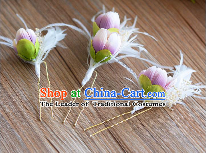 Traditional Jewelry Accessories, Princess Wedding Hair Accessories, Bride Wedding Hair Accessories, Headwear, Baroco Style Handmade Flowers Hair Claw for Women