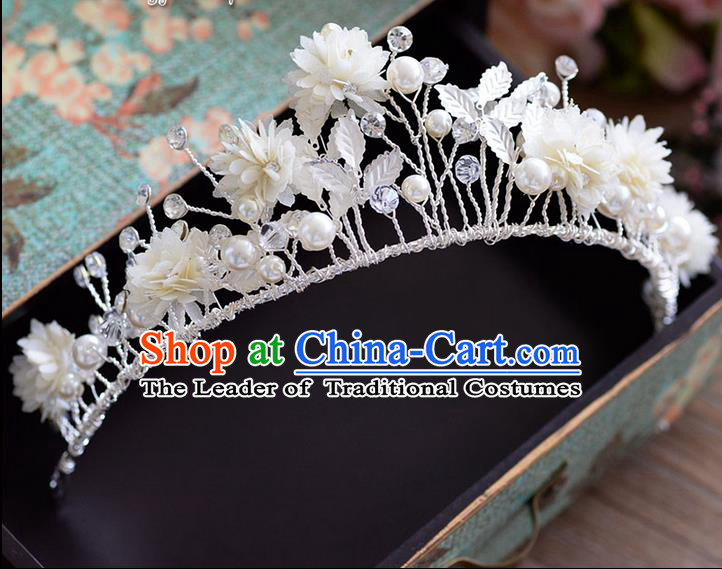 Traditional Jewelry Accessories, Palace Princess Bride Royal Crown, Engagement Royal Crown, Wedding Hair Accessories, Baroco Style Pearl Headwear for Women