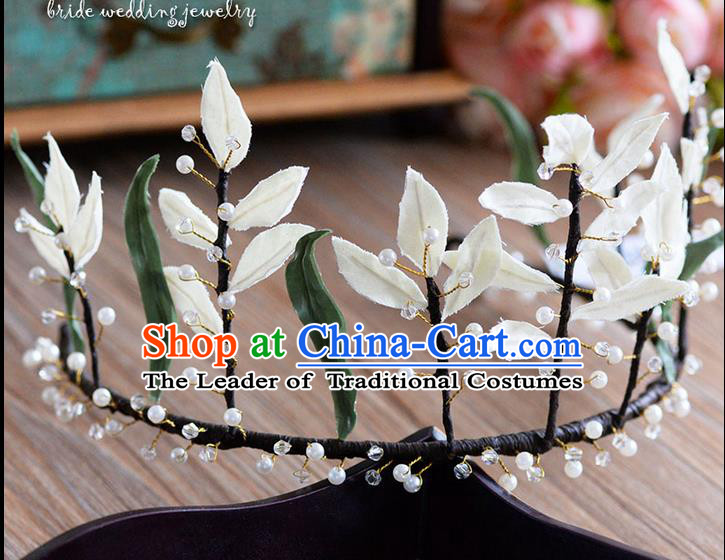 Traditional Jewelry Accessories, Palace Princess Bride Royal Crown, Engagement Royal Crown, Wedding Hair Accessories, Baroco Style Crystal Flowers Headwear for Women