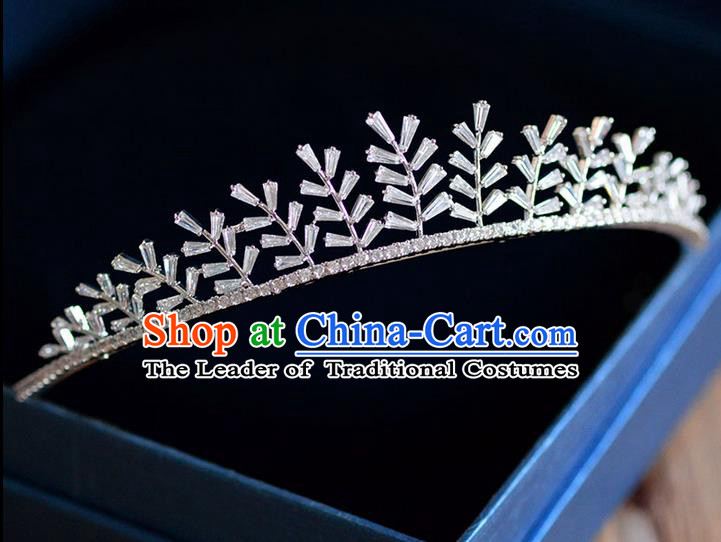 Traditional Jewelry Accessories, Palace Princess Bride Royal Crown, Engagement Royal Crown, Wedding Hair Accessories, Baroco Style Crystal Zircon Headwear for Women