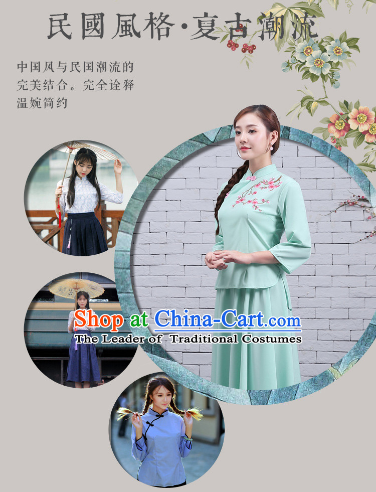 Chinese Traditional Clothes Min Guo Time Girl Clothing Nobel Lady Stage costumes Ladies