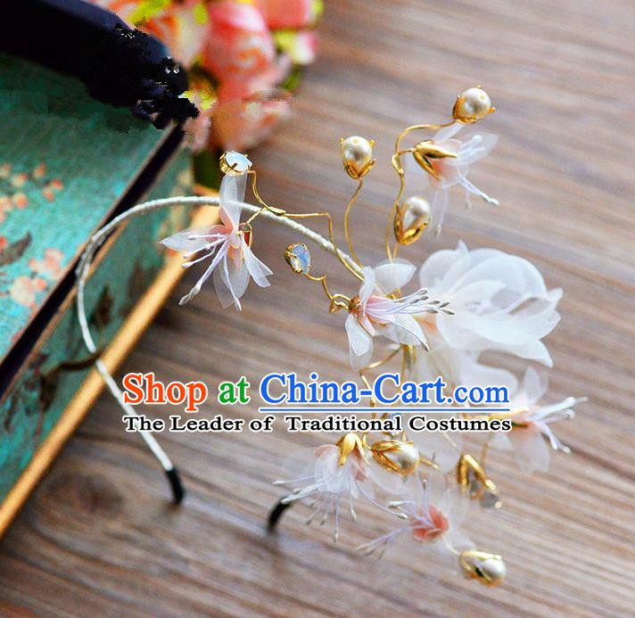 Traditional Jewelry Accessories, Princess Wedding Hair Accessories, Bride Wedding Hair Accessories, Headband, Baroco Style Handmade Crystal Pearl Hair Claw for Women