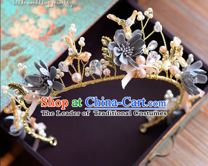 Traditional Jewelry Accessories, Palace Princess Bride Royal Crown, Engagement Royal Crown, Wedding Hair Accessories, Baroco Style Crystal Headwear for Women