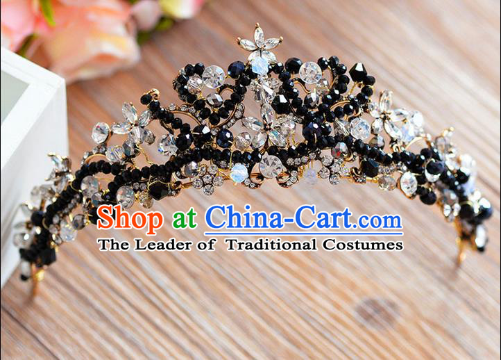 Traditional Jewelry Accessories, Palace Princess Bride Royal Crown, Engagement Retro Royal Crown, Wedding Hair Accessories, Baroco Style Crystal Headwear for Women