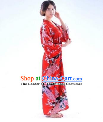 Japanese Traditional Kimono Costumes Women Dress COSPLAY Japanese Traditional Garment Wedding Dress Ceremonial Wafuku Stage Show Aristolochia ringens Red