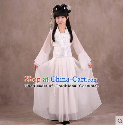Ancient Chinese Palace Costumes Complete Set, Traditional Han Dynasty Ancient Palace Children Clothing, Cosplay Hanfu Fairy Princess Dress Suits for Kids