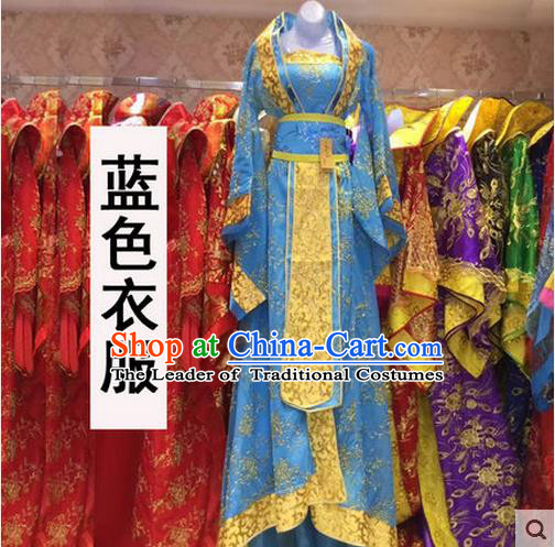 Ancient Chinese Palace Empress Costumes Complete Set, Tang Dynasty Ancient Palace Princess Dance Clothing, Cosplay Fairy Imperial Consort Dress Suits For Women