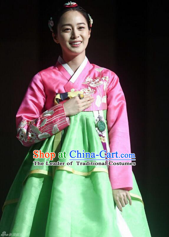 Korean Traditional Dress Women Costumes Clothes Korean Full Dress Formal Attire Ceremonial Dress Court Stage Dancing