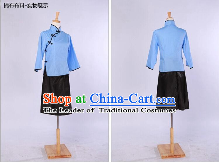 Chinese Traditional Clothes Min Guo Time Female Clothing Nobel Lady Stage costumes Girls