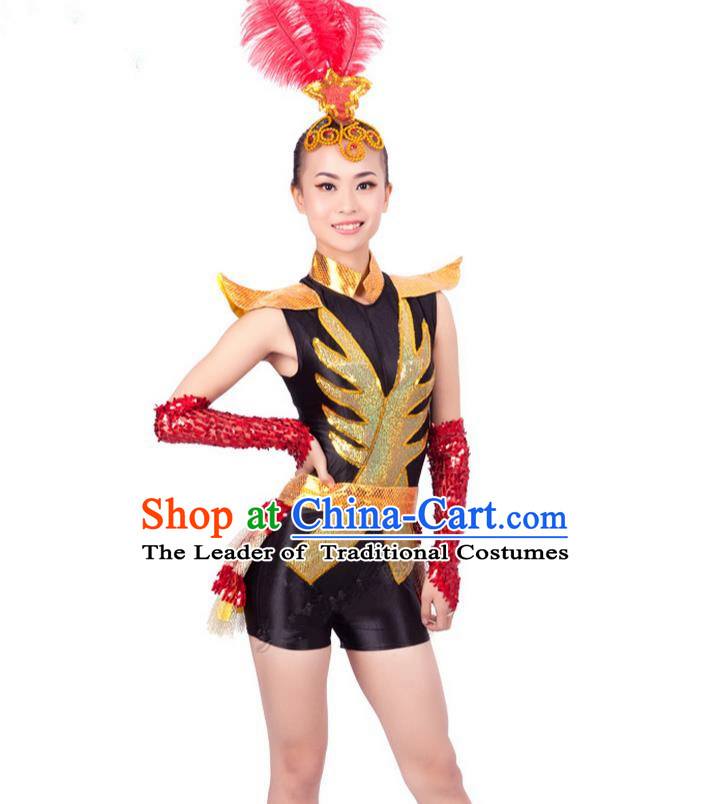 High-quality Dancewear Costumes for Jazz, Tap, Lyrical, Hip Hop and Ballet, Modern Dance Costume, Jazz Dancing Cloth for Women