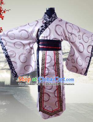Han Fu Men Tang Suit Chinese Traditional Costumes Officials Straight Fringing Straight-front Shenyi Stage Show Dress