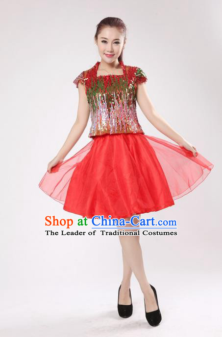 Traditional Chinese Modern Dancing Costume, Women Opening Dance Costume, Modern Dance Dress for Women