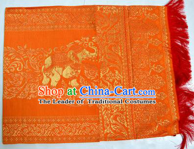 Traditional Asian Thai Palace decoration Ornaments Silk Table Cloth, Thai High Grade Silk Table Flag Table Cover