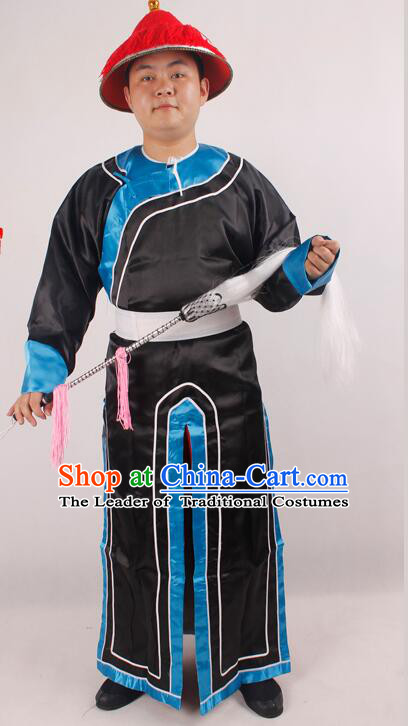 Acient Qing Dynasty Costume Eunuch Clothing Bodyguard Main Harem Zhen Huan Sketch Costumes For Men