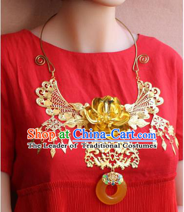 Chinese Imperial Queen Necklace, Empress Necklaces, Wedding Accessories For Women