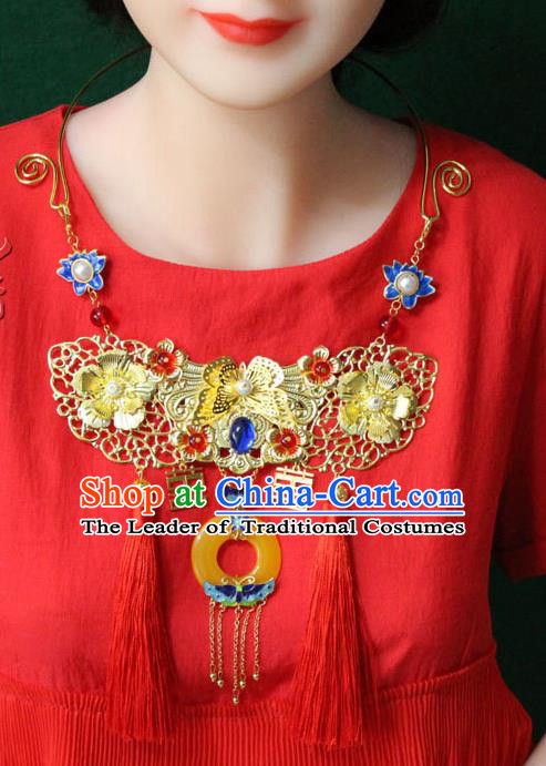 Chinese Imperial Queen Necklace, Empress Necklaces, Wedding Accessories For Women