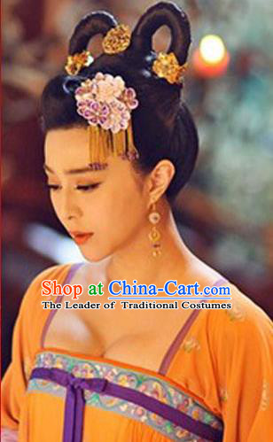 Chinese Ancient Style Hair Jewelry, Tang Dynasty Accessories, Princess Hairpins, Headwear, Headdress, Hair Fascinators for Women