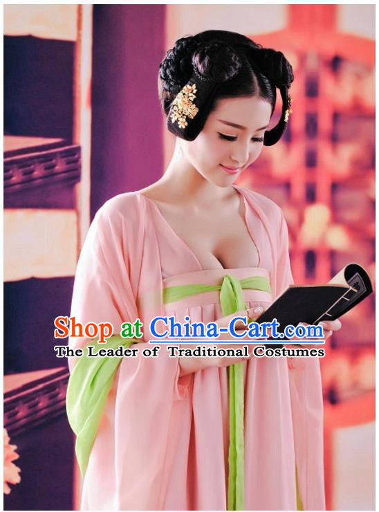 Ancient Chinese Palace Empress Costumes Complete Set, Tang Dynasty Ancient Palace Dress For Women