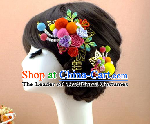 Chinese Ancient Style Hair Jewelry Accessories, Xiuhe Suit Tang Dynasty Hairpins, Headwear, Headdress, Hair Fascinators for Women