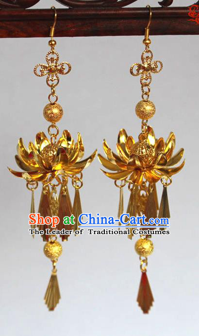 Ancient Chinese Style Imperial Palace Empress Queen Earrings