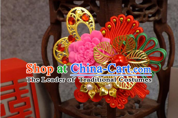 Chinese Ancient Style Hair Jewelry Accessories, Hairpins, Hanfu Xiuhe Suit Wedding Bride for Hair Accessories Women