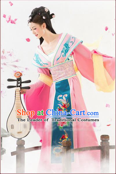 Ancient Chinese Palace Empress Costumes Complete Set, Tang Dynasty Ancient Palace Princess Dress Suits For Women