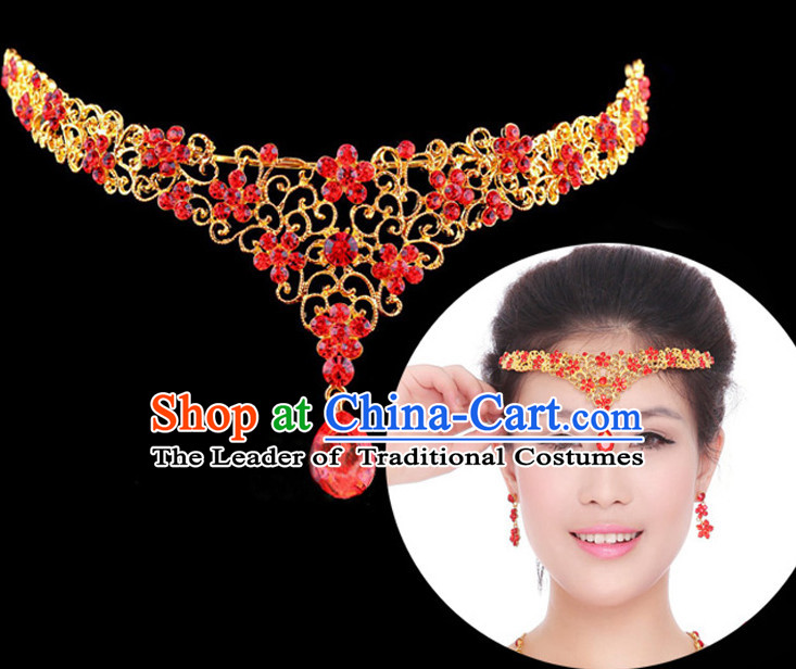 Traditional Chinese Style Princess Empress Queen Brides Wedding Headpieces Hair Fascinators Jewelry Decorations Hairpins Phoenix Crown Coronet