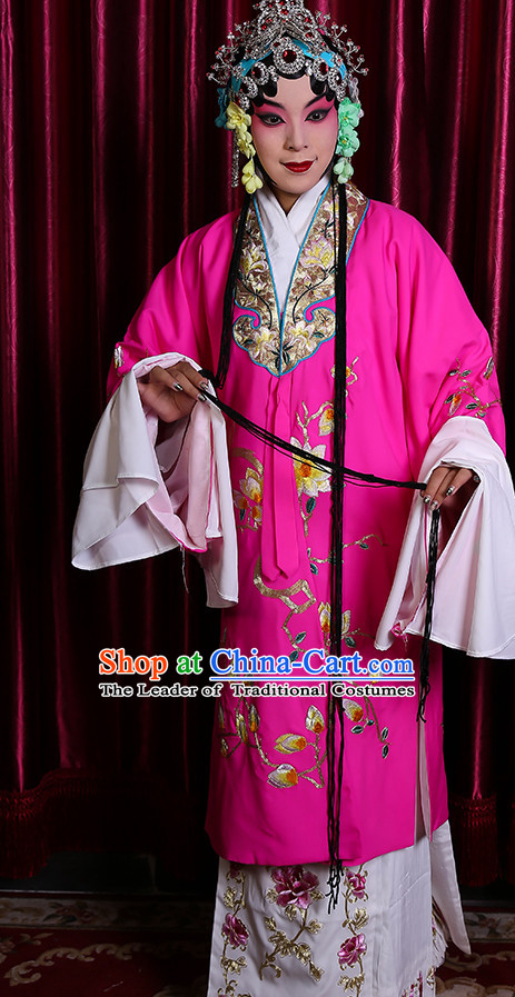 Chinese Classical Beijing Opera Peking Opera Hua Dan Costumes Embroidered Robe