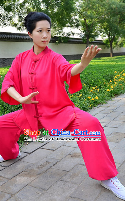 Top Kung Fu Silk Cotton Clothing Mandarin Costume Jacket Martial Arts Clothes Shaolin Uniform Kungfu Uniforms Supplies for Men Women Adults Children