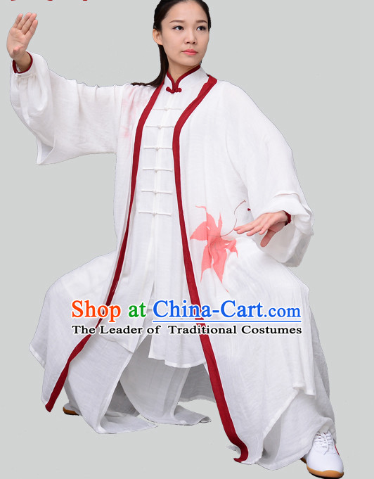 Top Kung Fu Costume Martial Arts Kung Fu Training Uniform Gongfu Shaolin Wushu Clothing for Men Women Adults Children