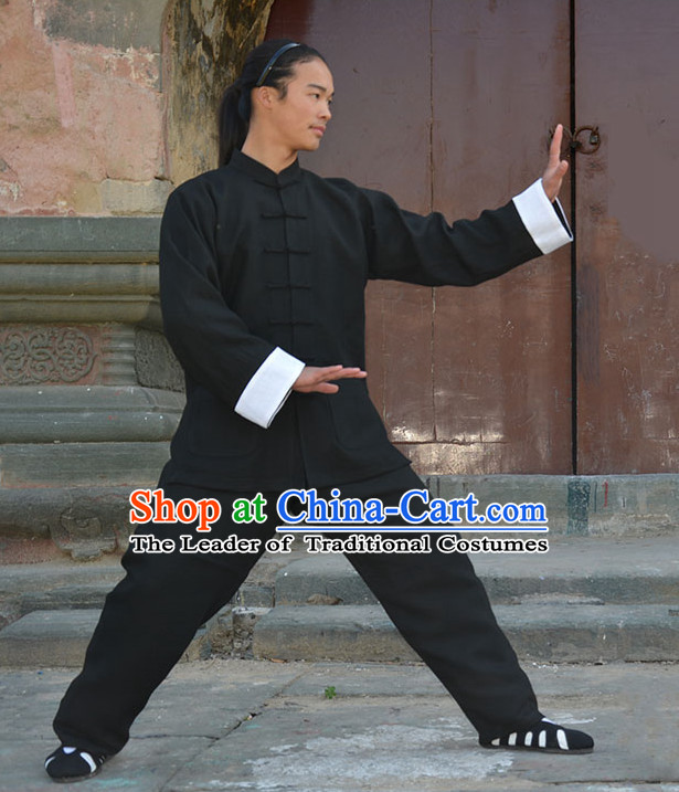 Wudang Uniform Taoist Uniform Kungfu Kung Fu Clothing Clothes Pants Shirt Supplies Wu Gong Flax Outfits