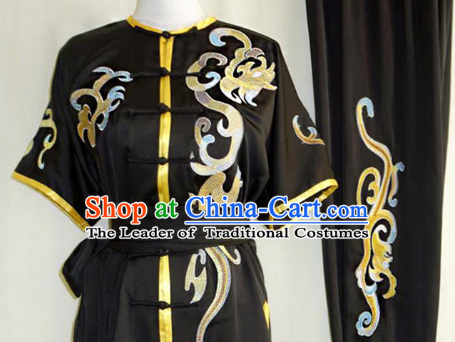 Top Kung Fu Costume Martial Arts Kung Fu Training Uniform Gongfu Shaolin Wushu Clothing for Men Women Adults Children