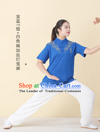 Top Tai Chi Uniforms Kung Fu Costume Martial Arts Kung Fu Training Uniform Gongfu Shaolin Wushu Clothing for Men Women Adults Children